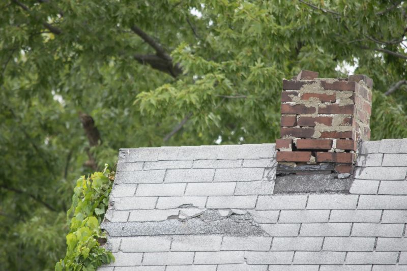 Damaged Brick Chimney