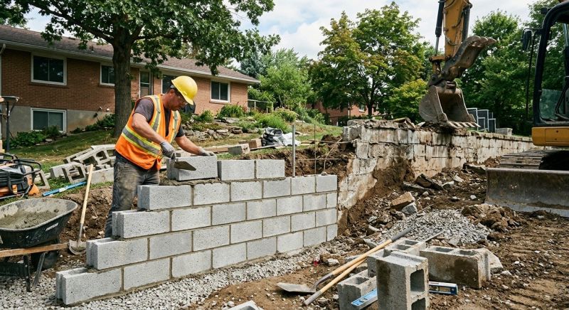 Concrete Blocks Installation in Stamford, CT
